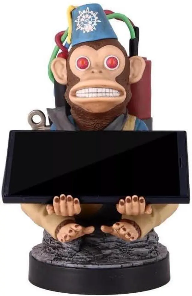 Alt view image 3 of 6 - Exquisite Gaming: Call of Duty: Monkeybomb - Original Mobile Phone & Gaming Controller Holder, Device Stand, Cable Guys, Licensed Figure