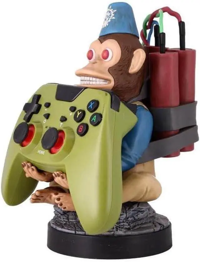 Alt view image 5 of 6 - Exquisite Gaming: Call of Duty: Monkeybomb - Original Mobile Phone & Gaming Controller Holder, Device Stand, Cable Guys, Licensed Figure