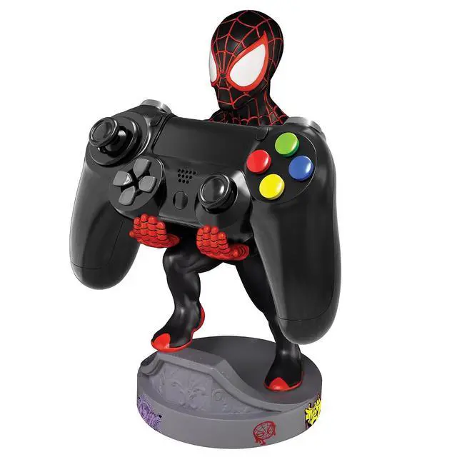 Alt view image 2 of 7 - Exquisite Gaming Cable Guy - Marvel Spiderverse: Miles Morales Spiderman - Charging Controller and Device Holder - Toy - Xbox 360