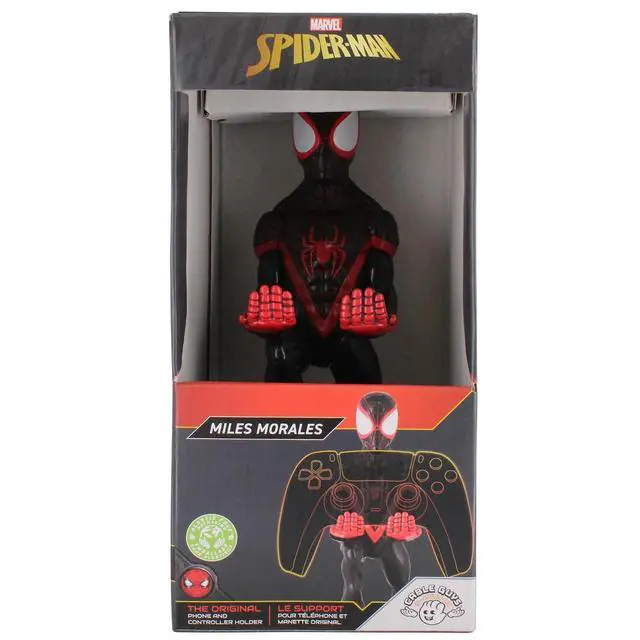 Alt view image 3 of 7 - Exquisite Gaming Cable Guy - Marvel Spiderverse: Miles Morales Spiderman - Charging Controller and Device Holder - Toy - Xbox 360