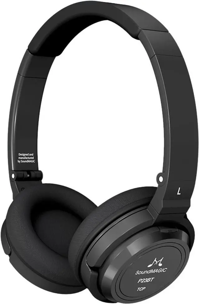 Main image of SoundMAGIC P23BT Portable On Ear Bluetooth Headphones CVC Noise Canceling Microphone HiFi Sound Stable Wireless Signal Connection Long Playtime with Detachable Cable for Game Black