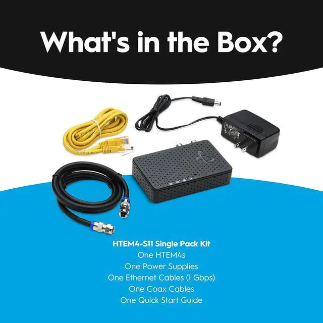 Alt view image 7 of 7 - Hitron MoCA 2.5 Adapter - Single Unit - Requires 2ND Adapter to Work| Requires Connected Coax Network | Up to 1 Gbps Ethernet Over Existing Coax | Ideal for Cable Internet Homes