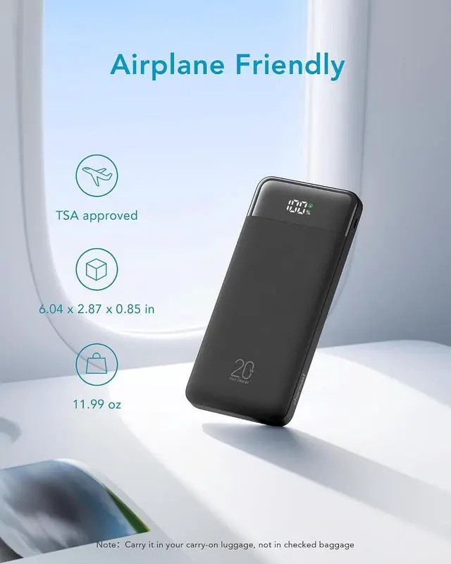 Alt view image 7 of 7 - charmast Portable Charger Built-in Cables, 20000mAh Power Bank 6-Output | Travel Fast Charging Battery Pack for iPhone 17/16/15 Samsung Android, Flight-Approved, Multi-Device, USB-C & USB-A, LED %