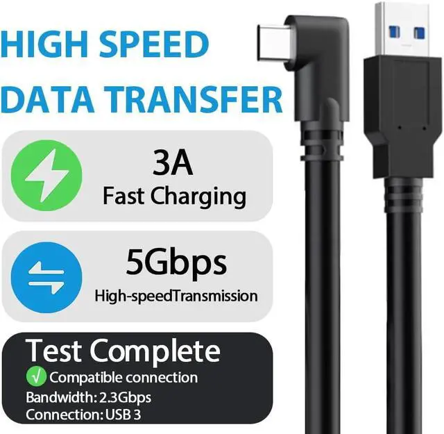 Alt view image 2 of 6 - 16FT Link Cable for Oculus Quest3/Quest 2, High Speed Data Transfer Charging Cable USB 3.0 to USB C Cable Charger for Oculus Quest 2 Accessories VR Headset Gaming to PC