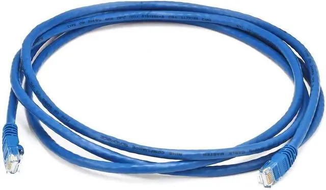 Alt view image 2 of 6 - Monoprice Cat6 Ethernet Patch Cable - Snagless RJ45, Fullboot, 24AWG Stranded Pure Bare Copper Wire, 550Mhz, UTP, 50 Feet, Black