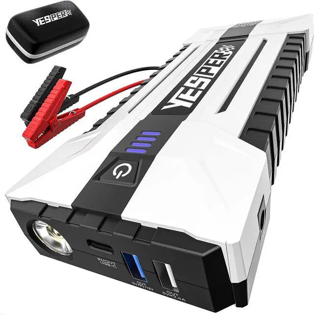 Main image of YESPER Battery Jump Starter Portable, 3000A Booster Pack Jump Box for 12V Car (Up to 10L Gas/8L Diesel Engine), Jumper Cables with DSLI Safe Tech, PD 15W Fast Charge & DC 15V Port