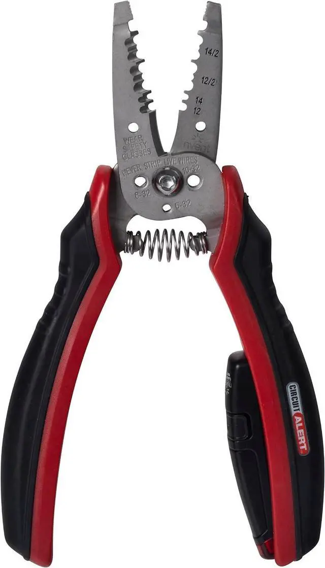Main image of Gardner Bender GST-224M Circuit Alert® Voltage Sensing Stainless Wire Stripper, 12/2 & 14/2 NM Cable, 7 1/2 in.