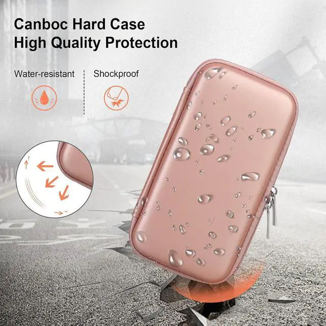 Alt view image 4 of 6 - Canboc Hard Case for 3Doodler Start+ Essentials (2024) 3D Pen Set for Kids, 3D Pens Storage Organizer Carrying Holder, Mesh Pocket fit 3Doodler Start Plastic Filaments, Cable, Rose Gold (CASE ONLY)