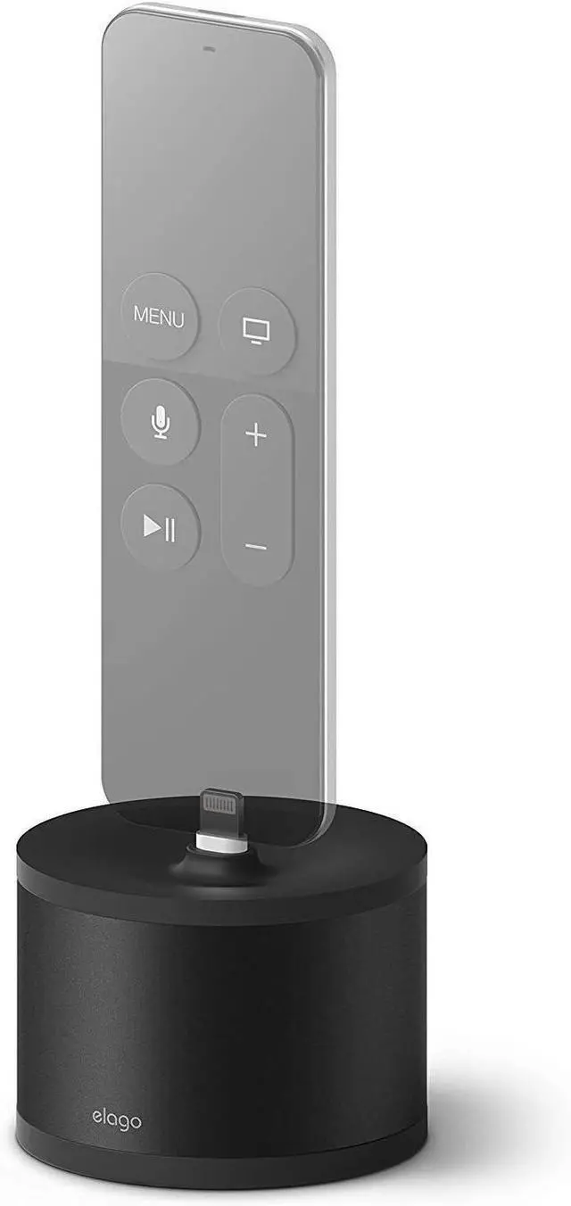 Main image of elago D Stand Charging Station for Apple TV Remote, iPhone, AirPods | Cable Required, Premium Aluminum, Charging Dock Compatible with Apple Devices, Apple Mouse, Apple TV Remote, cable management