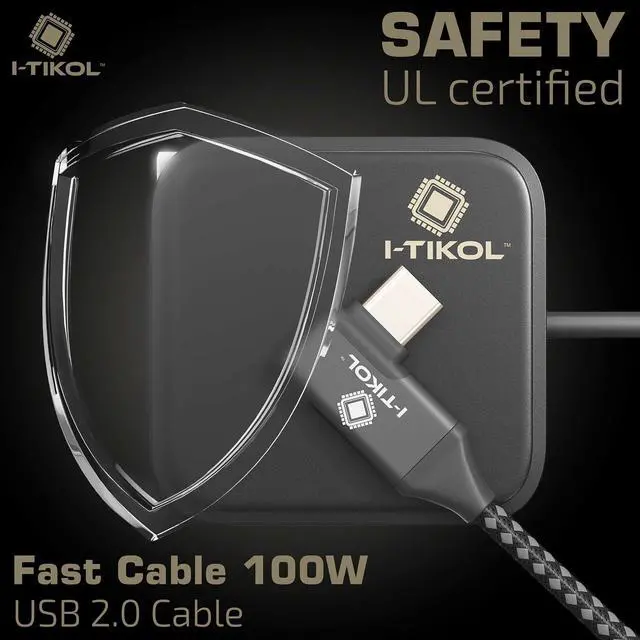 Alt view image 7 of 7 - 65W USB C Charger Block 3 Port - Foldable GaN Fast Charger with Cable Type C - PD 3.0 PPS QC 4+ Wall Charger Adapter for MacBook Air/Pro, Dell XPS, iPad Pro, iPhone 14/Pro/Max, A1901-04