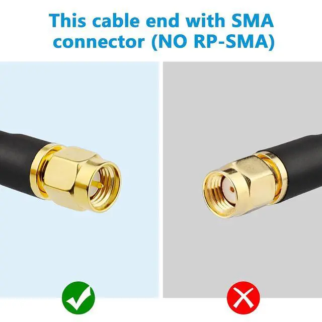 Alt view image 3 of 7 - MOOKEERF KMR240 SMA Male to SMA Male Coaxial Cable 50 ohm Coax Ultra Low Loss Antenna Extension for 3G/4G/5G/LTE Network Equipment, GPS, RF Radio (8FT)