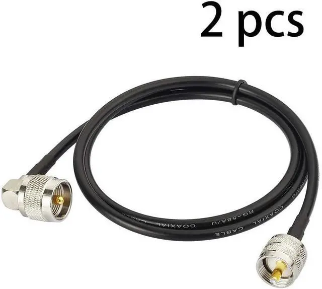 Alt view image 7 of 7 - Superbat PL-259 Jumper Cable UHF (Pl259) Male to Male Low Loss Digital RG58 Coax Cable (3 Feet RG58) for HAM & CB Radio,Antenna Analyzer,Dummy Load,SWR Meter 2-Pack