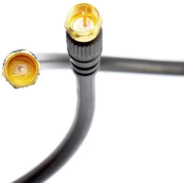 Alt view image 7 of 7 - THE CIMPLE CO 75 FT RG6 Coaxial Cable with Gold Male F-Type Connectors - Indoor/Outdoor Coax for Cable TV, Satellite, Antennas - 75 Ohm, 75 Feet (22 Meters), Black