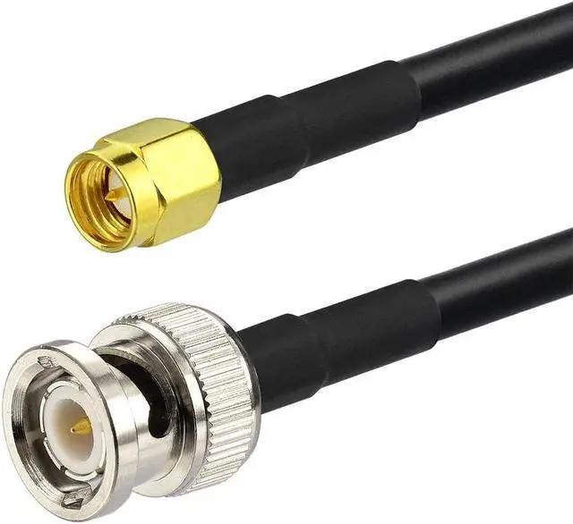 Alt view image 2 of 7 - Superbat SMA Male to BNC Male Cable 6.5ft RG58 Coaxial Cable + 5pcs SMA to BNC Adapter Kit for RF Applications/Antennas/Wireless LAN Devices/Wi-Fi Radios External Antenna etc.