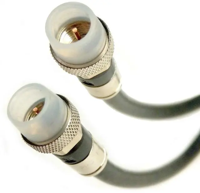 Main image of PHAT SATELLITE 150ft RG6 Coaxial Cable Weather Seal Anti Corrosion Brass Compression CONNECTORS Assemble in USA UL ETL Rated CATV RoHS 75 Ohm RG6 Digital Audio Video BROADBAND Internet Cable