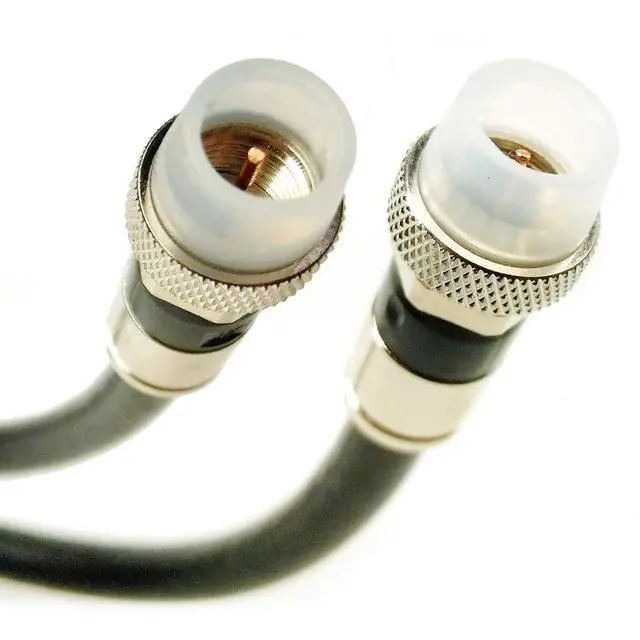 Alt view image 2 of 3 - PHAT SATELLITE 150ft RG6 Coaxial Cable Weather Seal Anti Corrosion Brass Compression CONNECTORS Assemble in USA UL ETL Rated CATV RoHS 75 Ohm RG6 Digital Audio Video BROADBAND Internet Cable