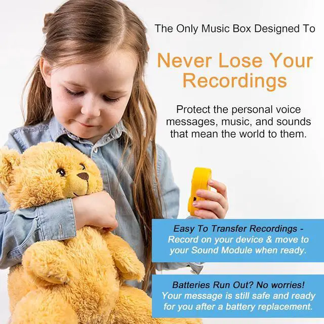 Alt view image 6 of 7 - Friendly Songs 2+ Hour MP3 Sound Module for Stuffed Animals and Plush Toys