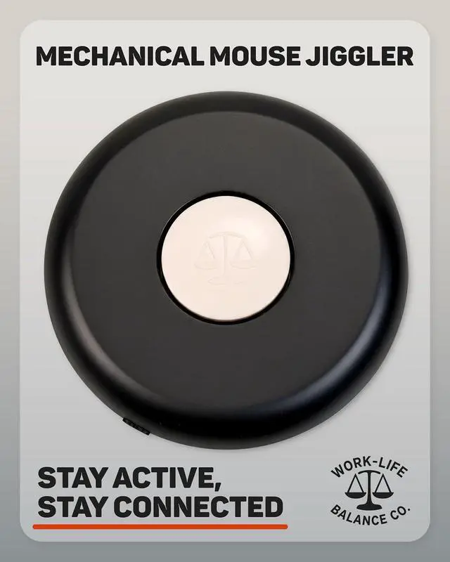 Alt view image 2 of 7 - Compact Mouse Jiggler, NO USB, Cordless, Silent Undetectable Mouse Mover | Wireless, No Software, Mechanical, Automatic Shaker, AA Battery 12 Months, Keeps Laptop Computer Awake, Remote Work Wiggler