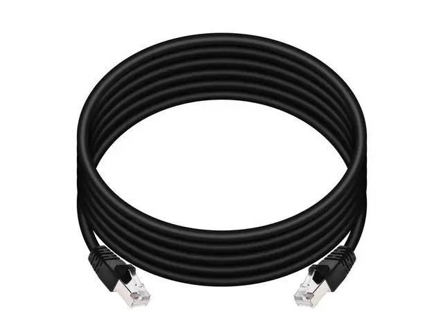 Alt view image 4 of 6 - Monoprice - 124360 Cat6A Ethernet Patch Cable - Network Internet Cord - RJ45, 550Mhz, STP, Pure Bare Copper Wire, 10G, 26AWG, 10ft, Black