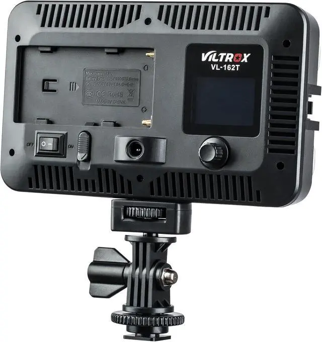 Alt view image 2 of 7 - VILTROX VL-162T CRI95+ LED Video Light, Portable Camera Photo Light Panel Dimmable for DSLR Camera Camcorder with Battery, Charger, High Brightness, 3300K-5600K Bi-Color, White Filter and LCD Display