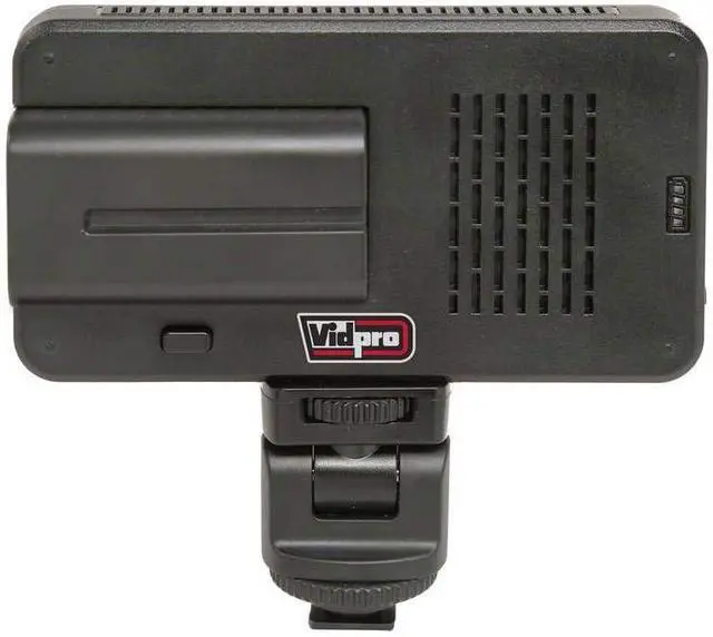 Alt view image 3 of 6 - Vidpro LED-150 Photo and Video Light Kit - On Camera Panel LED Light - Adjustable and Dimmable Light Fits Cameras Video Camcorders and DLSR w/Hot Shoe Includes Rechargeable Battery Diffuser and More