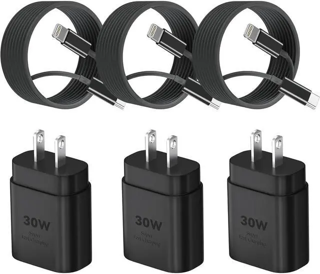 Main image of 10Ft Phone 14 13 12 11 Charger Fast Charging,30W USB C Phone Charge Type C Charger with Extra Long USB C to Lightning Cable Cord for P Hone 14/13/12/11 Pro Max,14 Plus,Mini,Pro/XS/SE/XR/iPad,Black