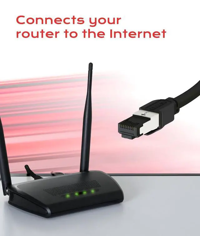 Alt view image 5 of 7 - LINKUP Cat 8 Ethernet Cable | Long Internet Cord | High Speed LAN Connection | RJ45 connectors | Use with Cat 5/ Cat 6/ Cat 7 | Optimal for Gaming