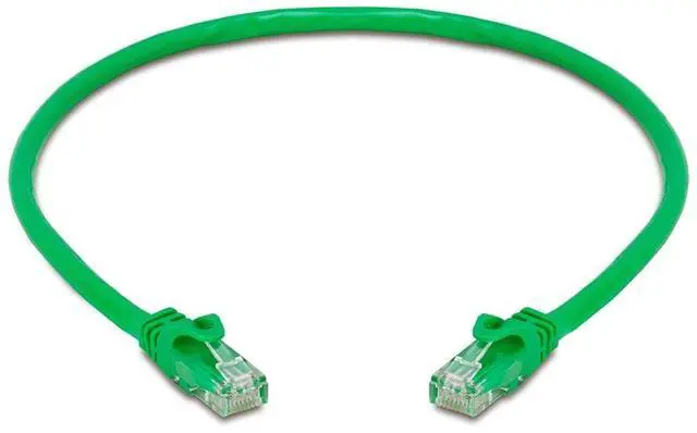 Alt view image 2 of 7 - Cmple 5 Pack Cat6 Ethernet Cable 1.5 ft, High Speed Cat6 Internet Network Cord, Ethernet Patch Cables, Computer LAN Wire with Snagless RJ45 Connectors - Green
