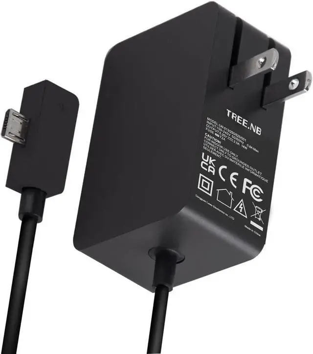 Alt view image 2 of 7 - Surface 3 Charger 13W 5.2V 2.5A AC Power Adapter Charger Cord Replacement for Microsoft Surface 3, Model 1623 1624 1645 Tablet with USB Charging Port 4.9Ft Cable-1.5m(Not Compatible Surface Pro 3)