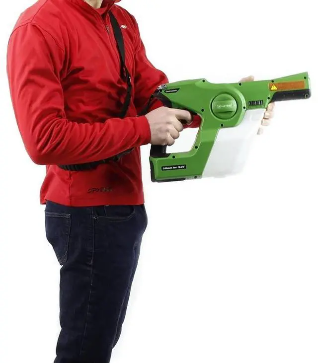 Alt view image 4 of 7 - Victory Innovations Cordless Electrostatic Handheld Sprayer for Disinfectants and Sanitizers, 360° Coverage, 3-in-1 Nozzle, Easy Fill Tank Covers 2,800 Sq Ft, Green, 33.8 Fl Oz (Pack of 1), (VP200ESK)