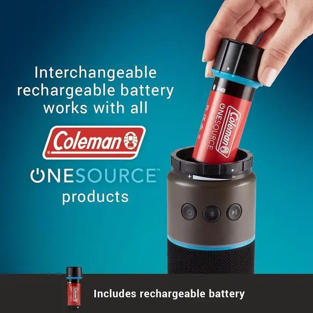 Alt view image 2 of 7 - Coleman OneSource Rechargeable Outdoor Camping Gear: Camp Shower, Cordless Vacuum, Fan, Speaker, & Air Pump Options with Included Rechargeable Battery