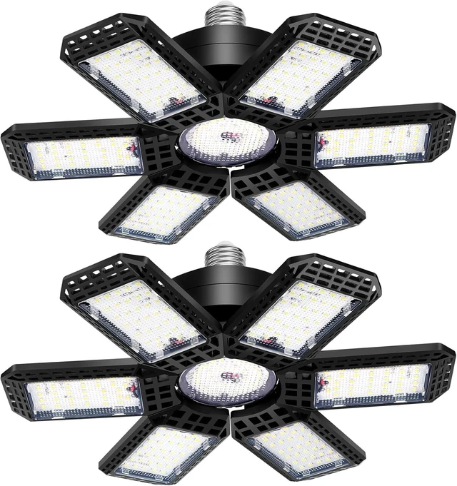 Main image of AUDLES Garage Lights 2 Pack, Garage Lights Ceiling LED 20000LM 6500K