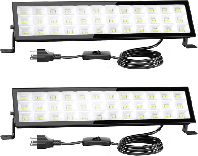 Main image of Onforu LED Shop Lights,100W 14000lm Ultra Bright LED Work Lights with Plug,6500K Daylight White Garage Light,IP66 Waterproof Lighting for Garage Warehouses Workshop(2 Pack)