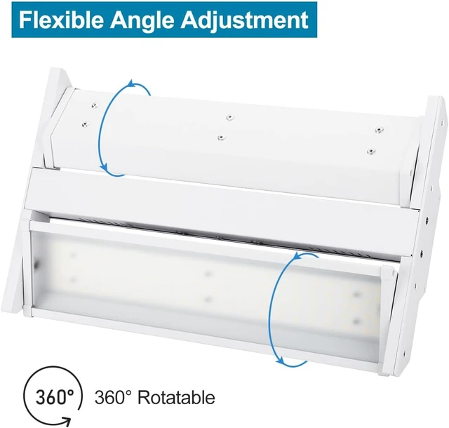 Alt view image 4 of 7 - High Bay LED Shop Light 2-Pack 150W 21000LM 5000K Daylight