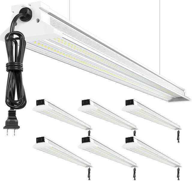 Main image of Upgrade Super Bright 6 Pack 60W LED Shop Lights 4FT 9000LM 5000K for Shop