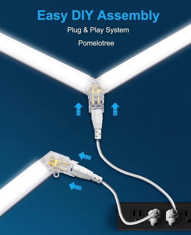Alt view image 4 of 7 - Hexagon Garage Lights: Hexagon led Gym Lights 26520LM DIY LED Shop Light
