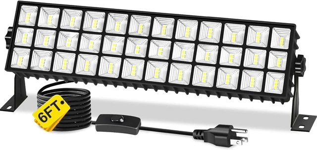Main image of YQNLIFA 14000LM 100W LED Shop Lights, Plug in Garage Light for Workbench