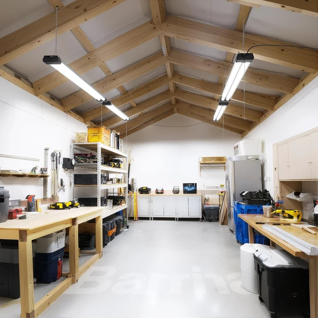 Alt view image 4 of 7 - Barrina BS42a LED Shop Lights 4FT for Workshop, 42W 4800LM 5000K, 2 Packs