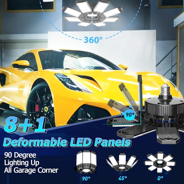 Alt view image 2 of 7 - ISKYDRAW Garage Light 1 Pack, 260W 26000LM Bright Shop Light Bay Lighting