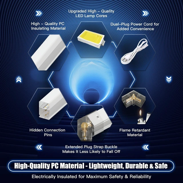 Alt view image 3 of 7 - JTT Hexagon Garage Lights,16Pack 128W LED Garage Hexagon Lights, 3 Grid