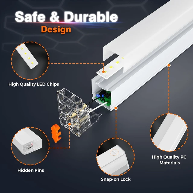 Alt view image 4 of 7 - Dimmable Hexagon Garage Lights, 38640LM 11-Hex 3-Level Brightness
