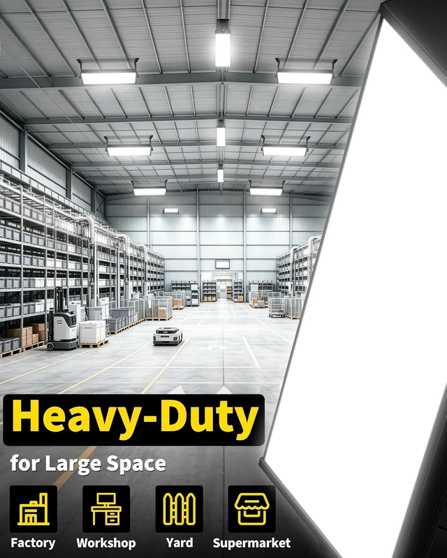 Alt view image 6 of 7 - 150W 18000LM Shop Light Bay Lighting, IP66 for Garage Workshop, 2 Pack