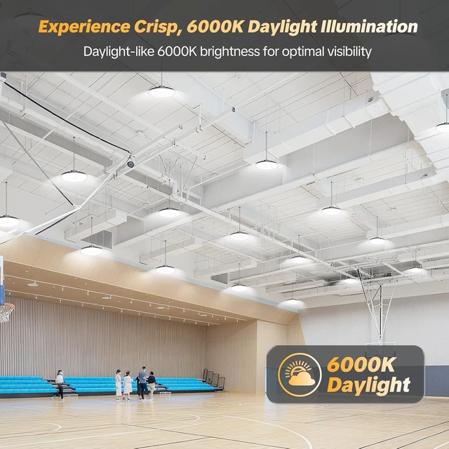 Alt view image 3 of 7 - AIKVSXER 10 Pack 200W UFO LED High Bay Light, 30000LM 6000K LED Shop Light