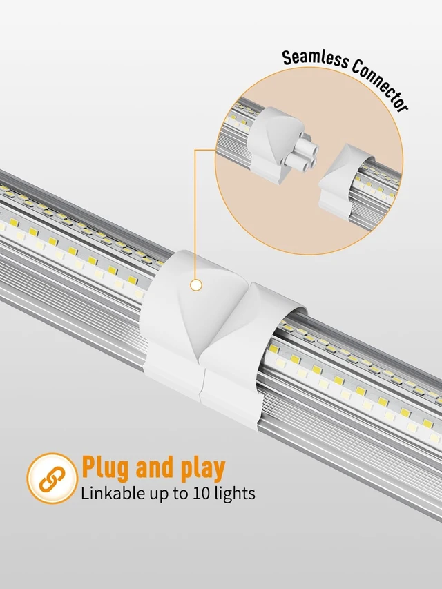 Alt view image 4 of 7 - OnlyLux LED Shop Light, 25W 3750LM 6000K Super Bright(6 Pack)