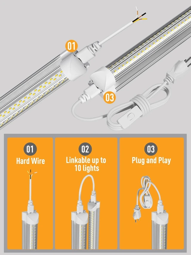 Alt view image 5 of 7 - OnlyLux LED Shop Light, 25W 3750LM 6000K Super Bright(6 Pack)