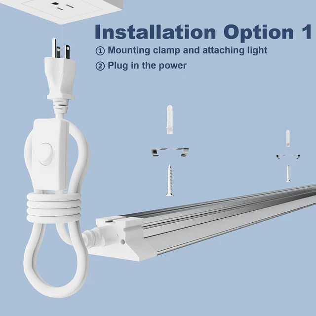 Alt view image 5 of 7 - 4FT LED Shop Light 2 Pack 50W 7000 Lumens 6500K