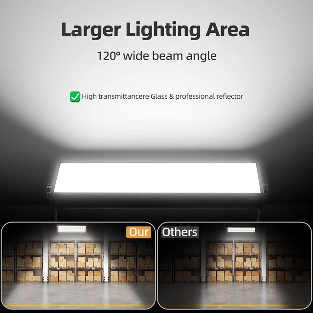 Alt view image 4 of 7 - 180W LED Shop Lights, Aluminum Waterproof Garage Light, 1 Pack
