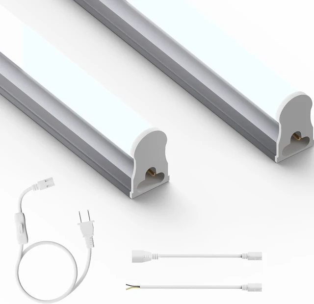 Main image of 4FT LED Shop Lights 2 Pack, 2000LM 6500K T5 Light Fixture 20W