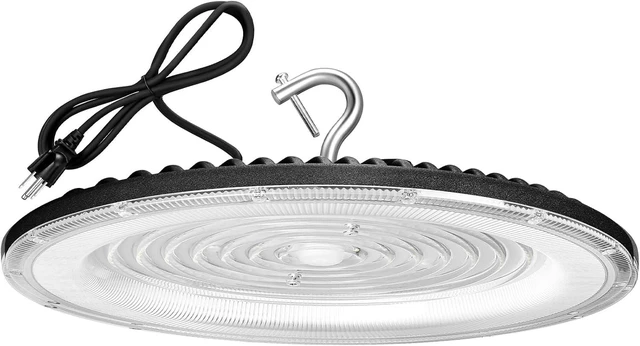 Main image of XYCN 100W UFO Led High Bay Light,IP66 Waterproof,120VAC,15050LM 5000K Daylight Area Lighting,with Plug Commercial Bay Lighting for Warehouse/Shop/Workshop/Barn/Gym/Factory