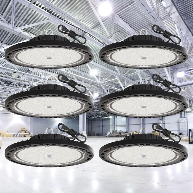 Alt view image 2 of 7 - 200W UFO High Bay LED Shop Lights, 6 Pack, 29000 LM, 5000K, AC110-277V